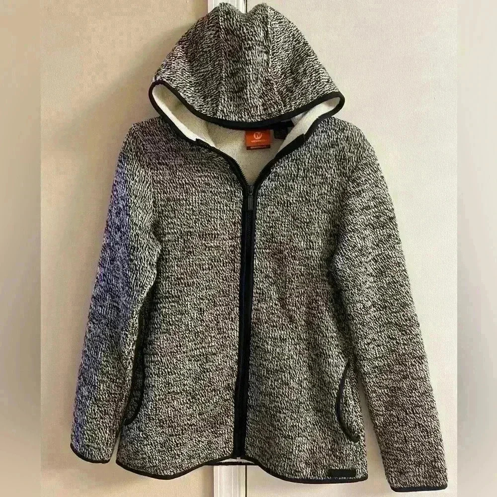 Merrell Black and White Hooded Sweatshirt
